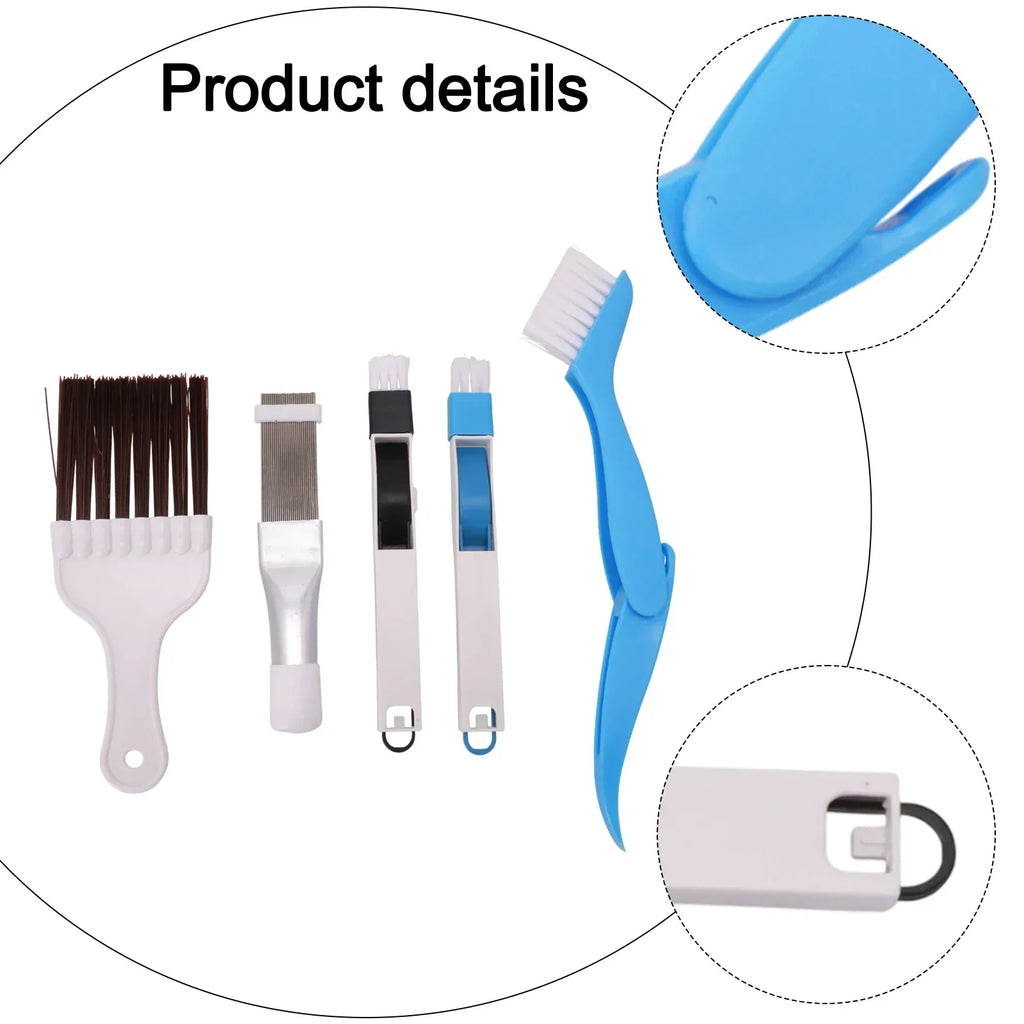 5 Piece Air Conditioner and Refrigerator For Cleaning Brush Set Essential Tools for Deep For Cleaning Tight Spaces Oasis Select