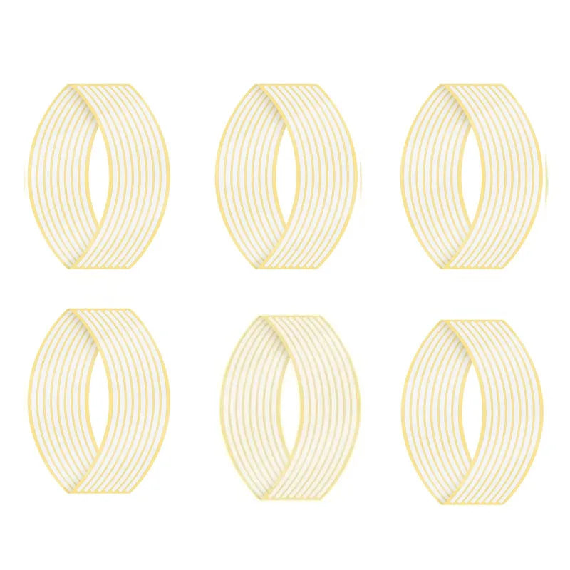 1-6set Wheel Sticker Reflective Rim Stripe Tape Bike Motorcycle Stickers For Honda For Kawasaki Z750 Z800 For YAMAHA MT07 MT09 Oasis Select Silver-6set