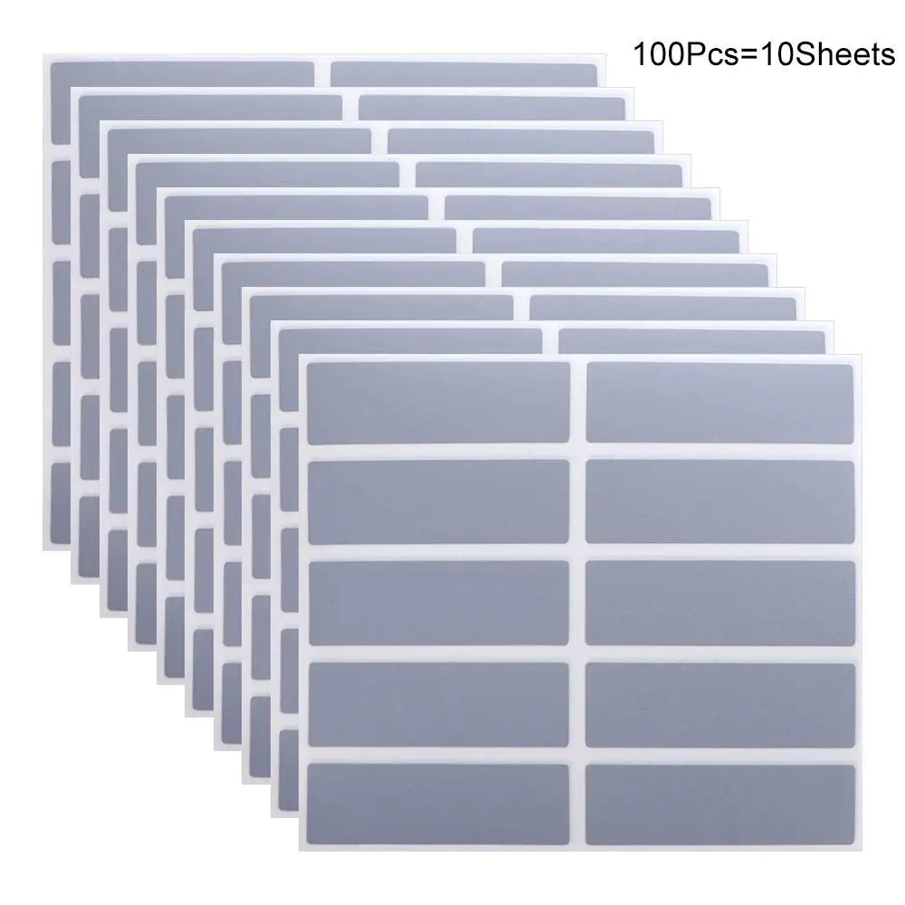 100pcs Rectangular Scraping Stickers Scratch Cards Funny Creative Scratch Off Stickers Adhesive Scratch Off Cards Oasis Select 100pcs