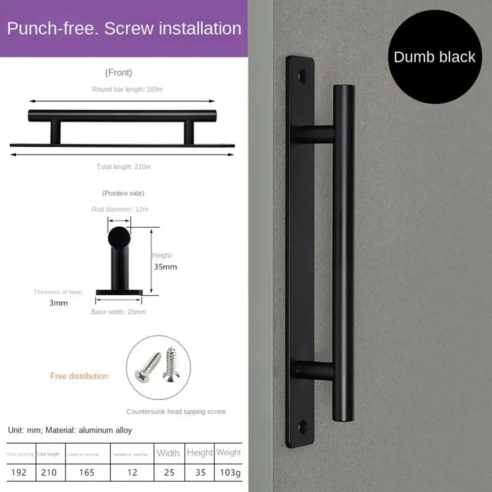 Aluminium Alloy Self-Adhesive Sliding Door Handle – No Drill