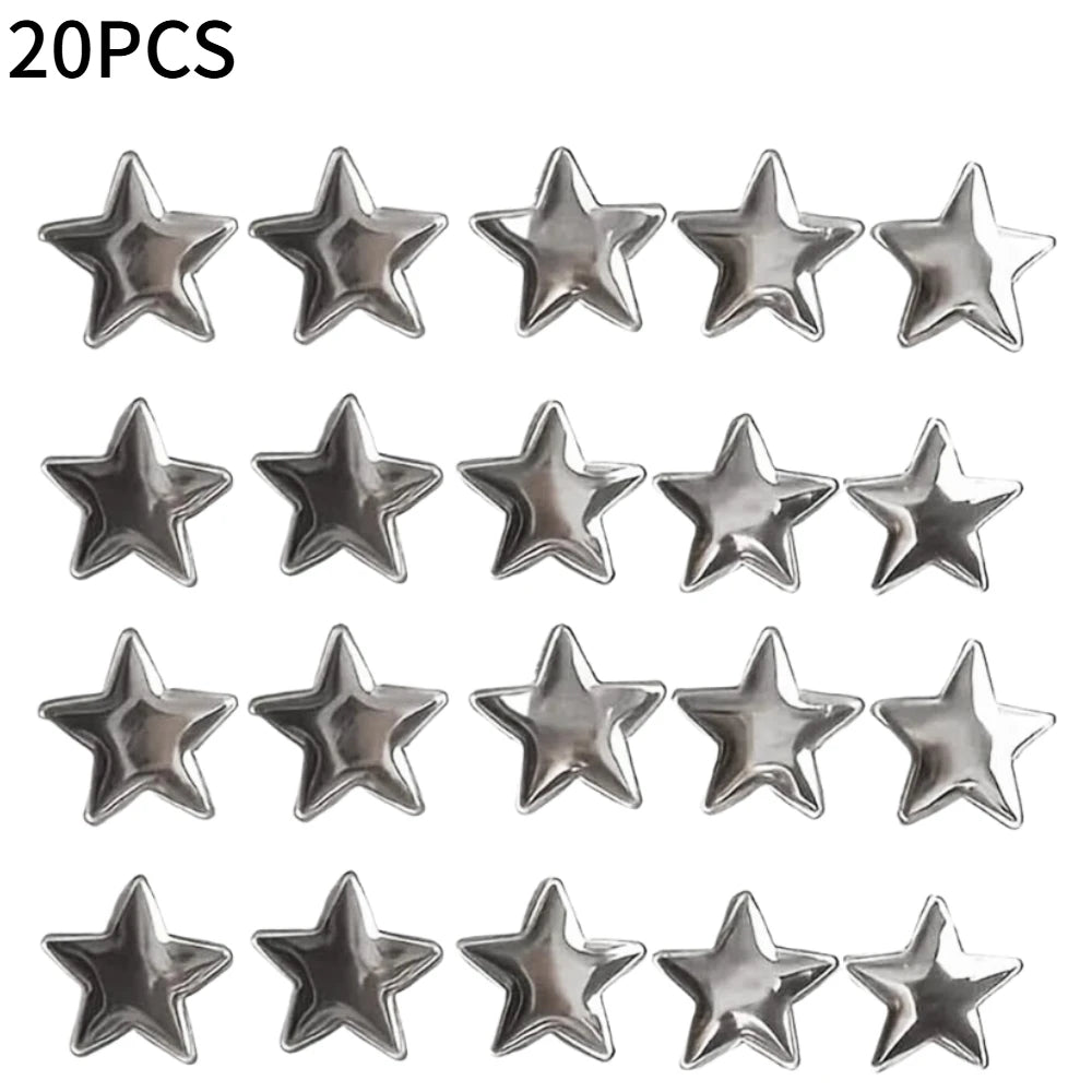 2.4CM 10/20pcs Creative Star Magnetic Refrigerator Patch For Photo Wall Mounting Entry Door Magnetic Sticker Home Decoration Oasis Select Star Magnet X 20