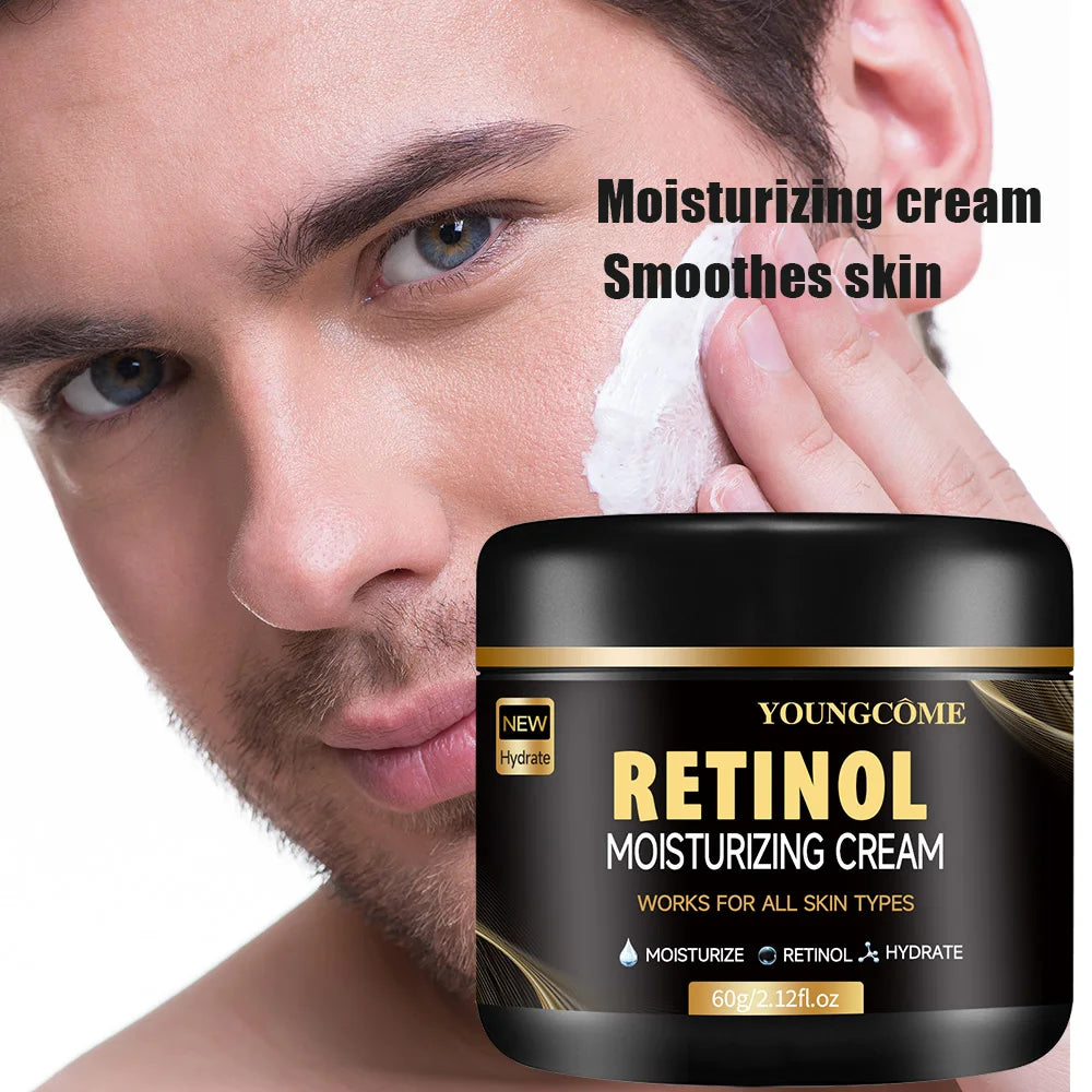 YOUNGCOME Men's Retinol Face Moisturizer Moisturizing Retinol Cream Anti-Wrinkle Aging Moisturizing Shrink Pores Smooth Retinol Oasis Select