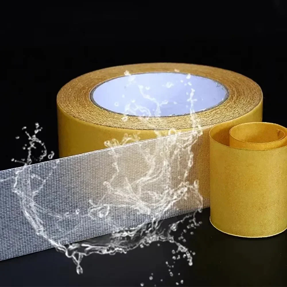 Super Thin Strong Fixation Double Sided Adhesive Tape Heavy Duty Translucent Mesh Waterproof Traceless Powerful Grid Carpet Tape Oasis Select 1cmx5M