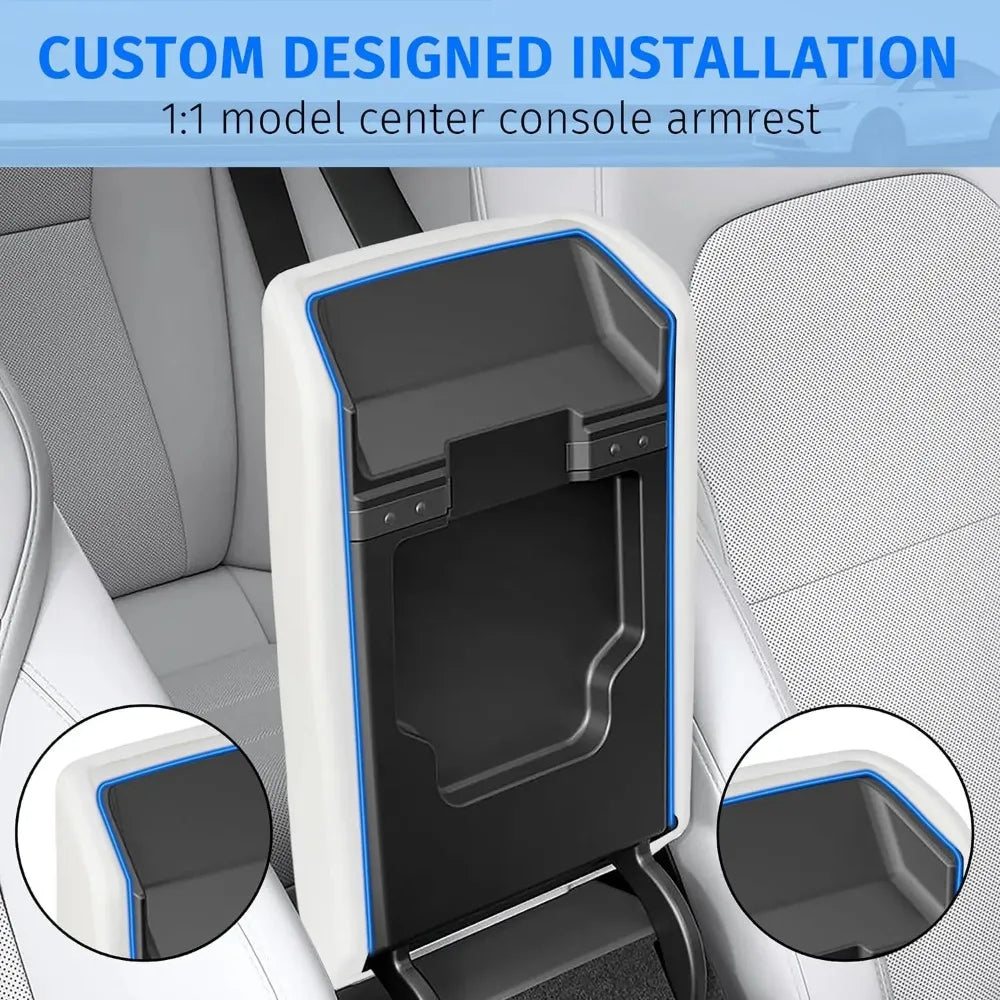 Waterproof Stain Resistant For Tesla Model Y Juniper Model 3 Highland Center Console Cover Non Slip Armrest Protector Interior Oasis Select