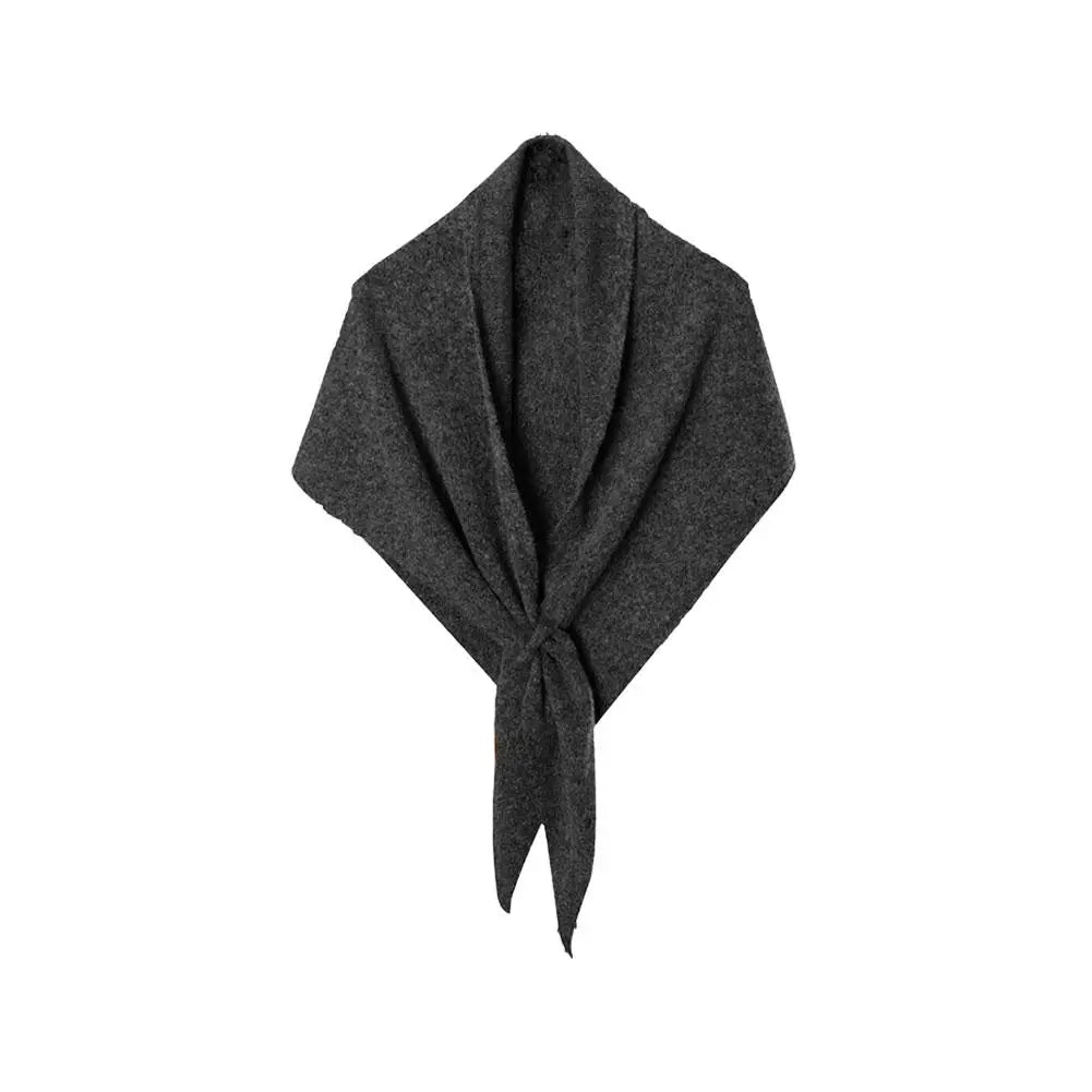 Women's Triangle Scarf Shawl – Wool Blend Warm Shoulder Wrap