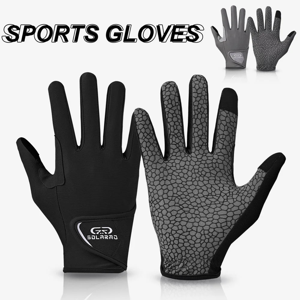 All Finger Breathable Cycling Gloves Summer Outdoor UV Protection Bicycle Gloves Anti-Slip Touchscreen Sports Fitness Gloves Oasis Select