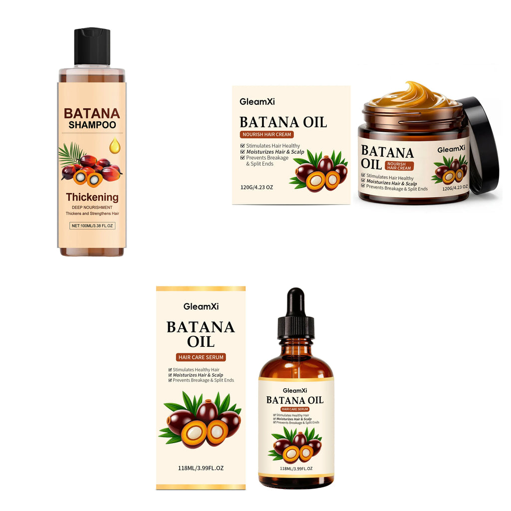 Batana Oil Shampoo – Hydrating, Volumizing & Oil Control Hair Care Shampoo Oasis Select 1set