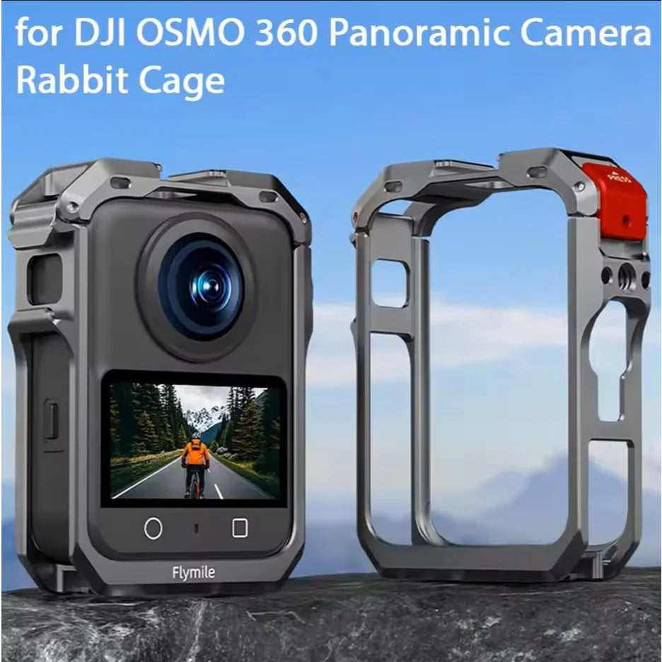 Metal Cage for DJI Osmo 360 | Cold Shoe & 1/4" Threads