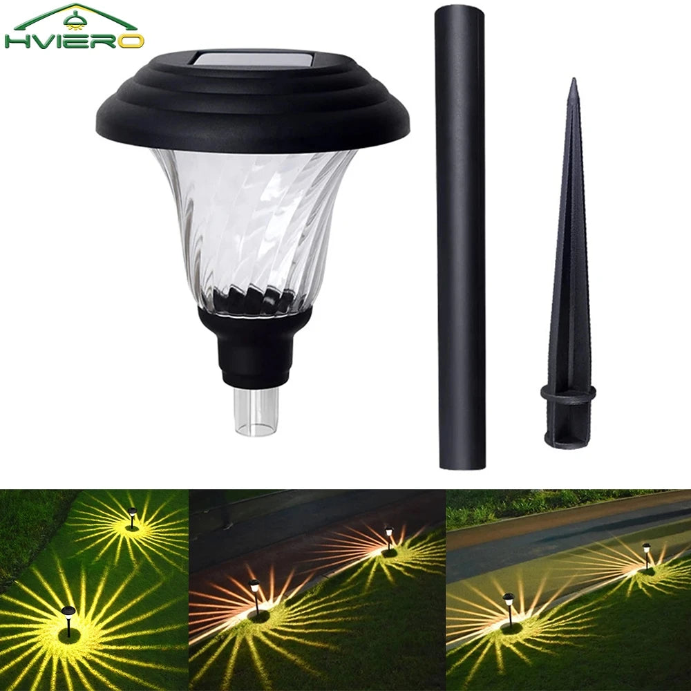 HVIERO Solar LED Garden Stake Lamp | IP65 Waterproof Outdoor Light
