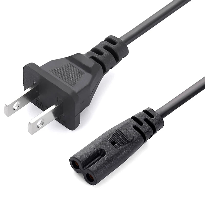 EU Power Cable 2pin IEC320 C7 US Power Extension Cord For Laptop Charger Canon Epson Printer Radio Speaker Oasis Select