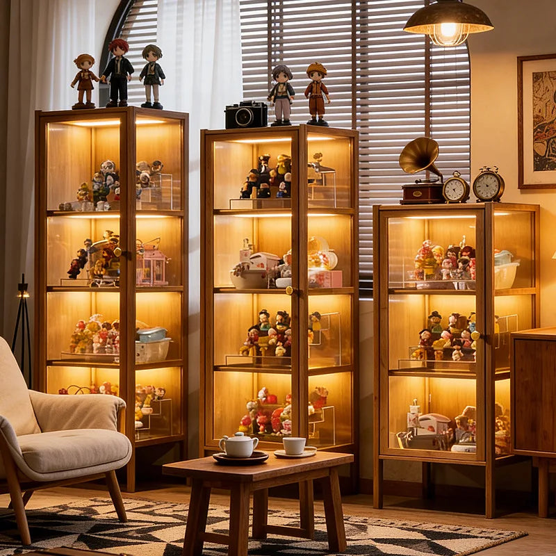 Figure Display Cabinet Household Dustproof Acrylic Transparent Model Toy Display Cabinet Ornament Rack Oasis Select