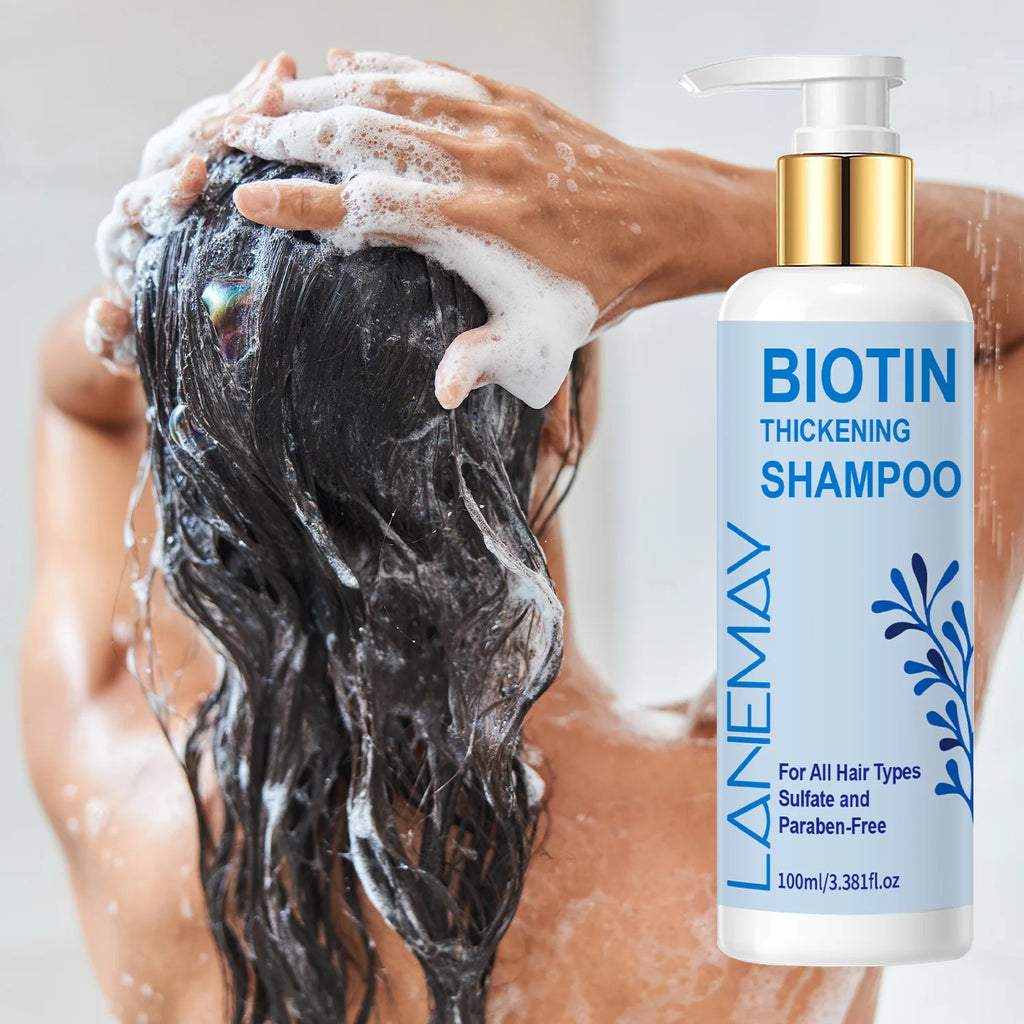Biotin Shampoo 100ml – Volumizing, Deep Cleanse, Preservative-Free