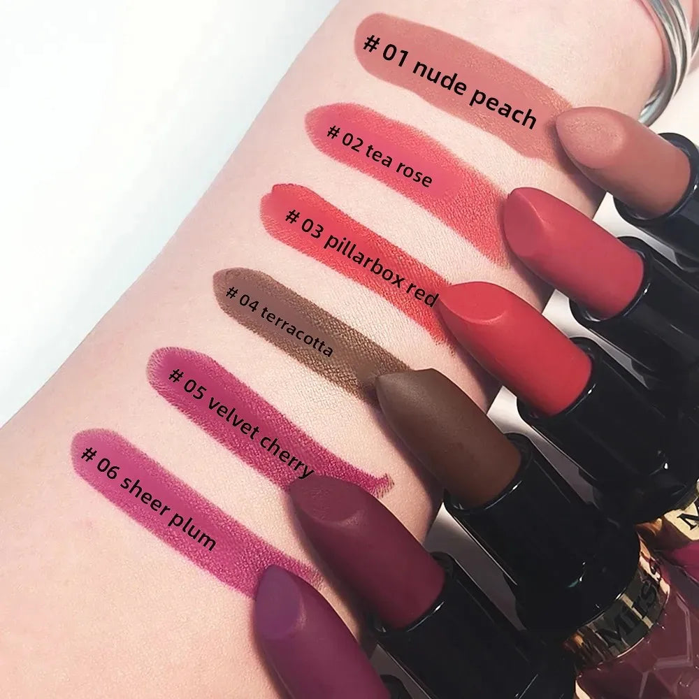 Mirsist 3-Piece Matte Velvet Lipstick Set – Waterproof & Long-Lasting