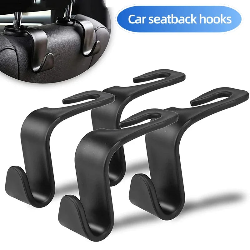 Universal Car Seat Headrest Hook Hooks Storage Hanger Car Back Seat Organizer Holder Auto Interior Accessories 2/4/8Pcs Oasis Select