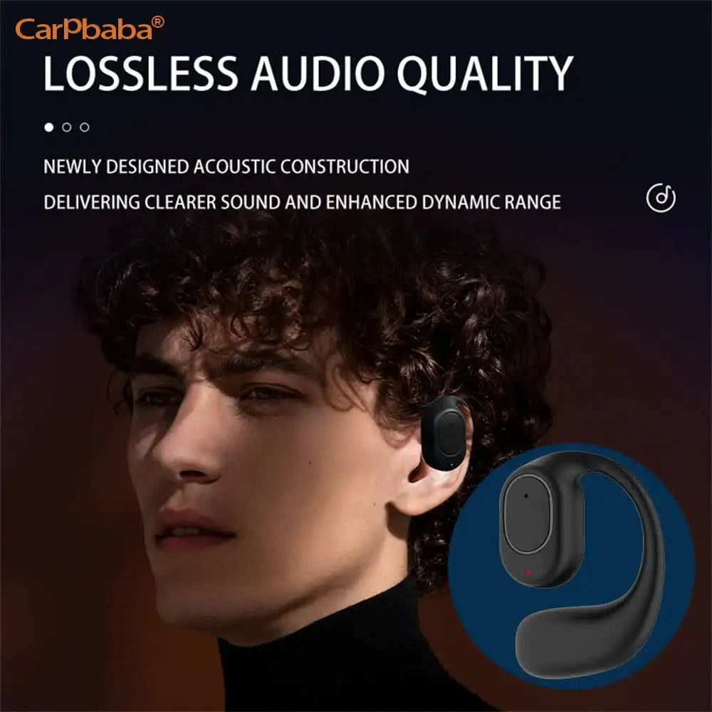Single Wireless Earphones Air Conduction OWS Headphone HiFi Ear-Hook Music Sports Noise Cancel Headset For All Smartphones Oasis Select