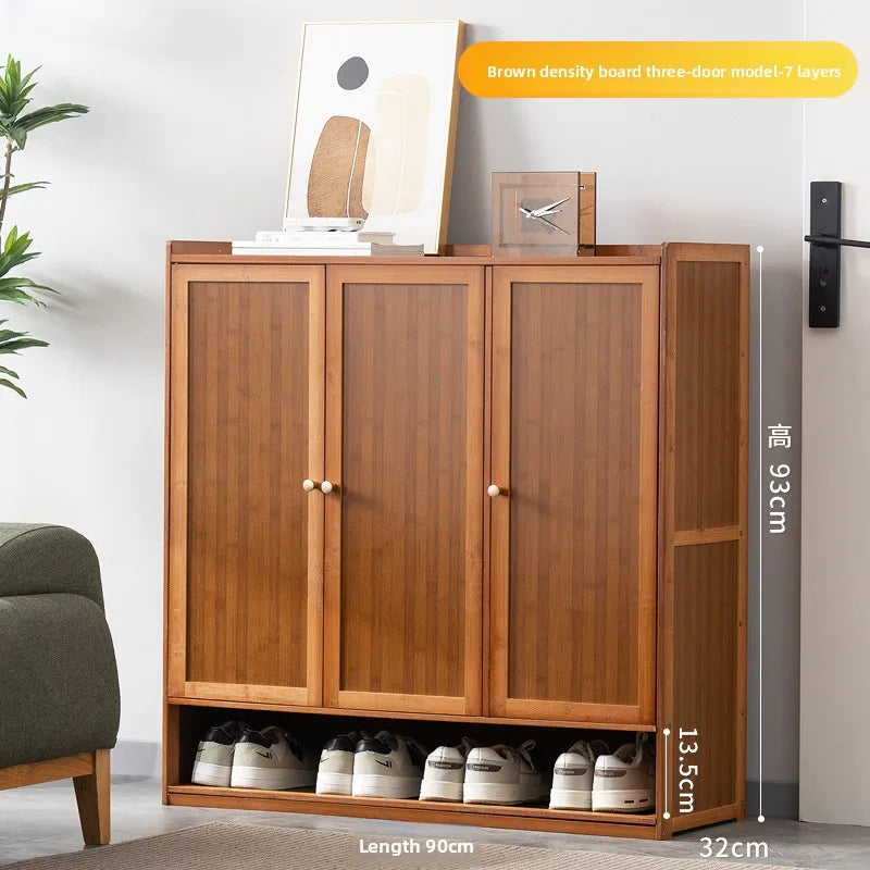 Shoe cabinet, shoe rack, simple door, good-looking home interior, bedroom, dormitory, small narrow solid wood storage Oasis Select Sanmen 7