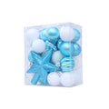 31PCS Christmas Ball Tree Ornament Set Plastic Glitter Christmas Balls For Your Christmas Tree For Effortless Decoration Oasis Select Blue China Mainland
