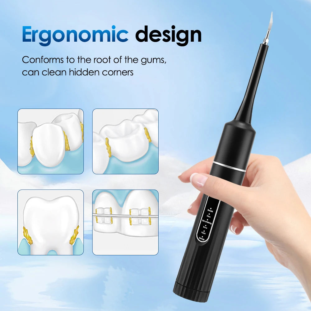 Electric Sonic Teeth Cleaner 6-Mode Tartar Remover & Whitener