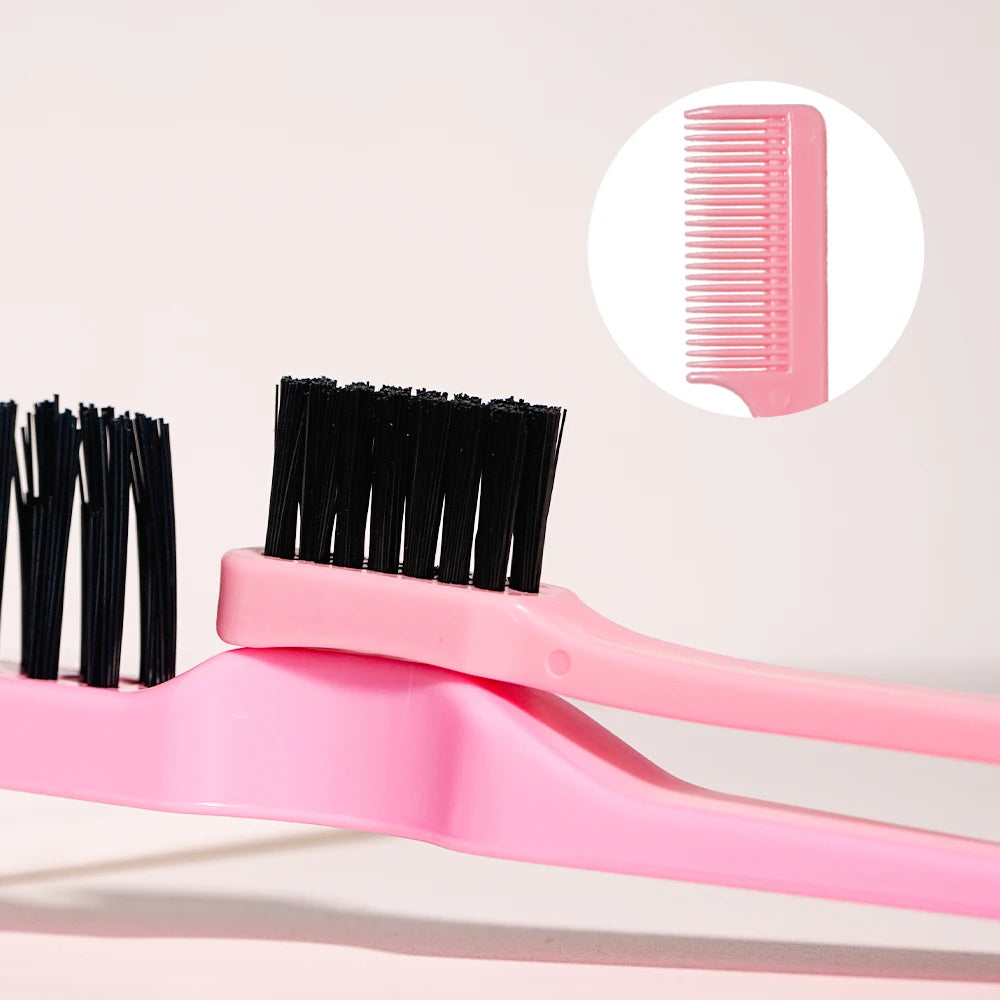 3-Piece Pink Hair Styling Kit – Comb, Teasing Brush & Cleaner Hair Styling Kit Oasis Select
