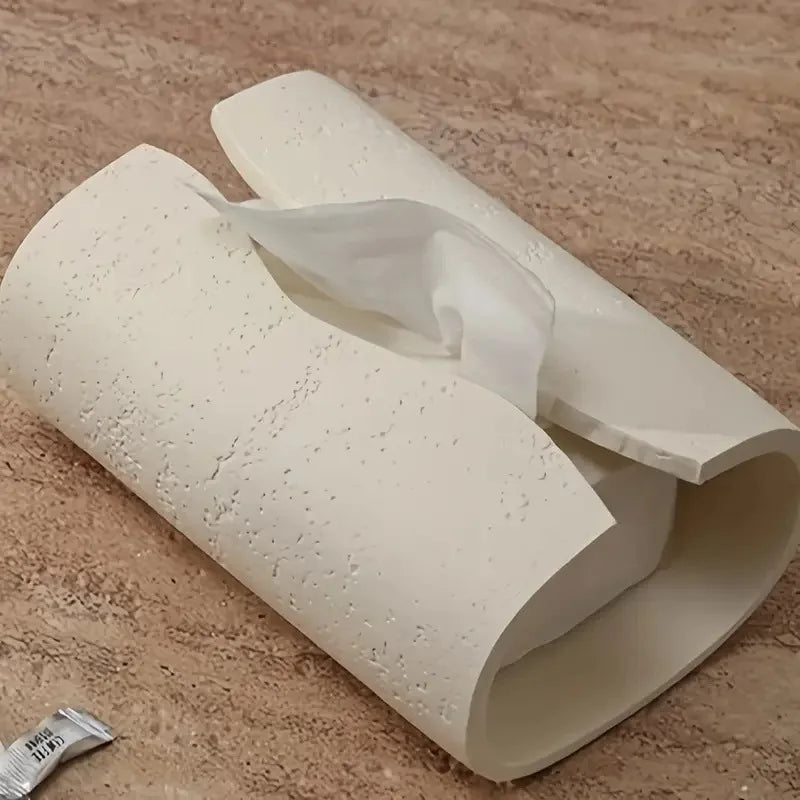 Resin Stone Pattern Tissue Box – Decorative Home & Bathroom