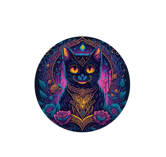 Mandala Cat Animal Wooden Puzzle Home Decoration Home Decoration Accessories Oasis Select