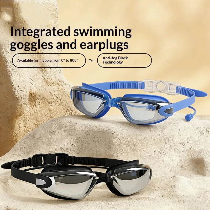 HD Anti-Fog Swimming Goggles, Small Frame Silver Coated Lenses Waterproof Swim Glasses Oasis Select