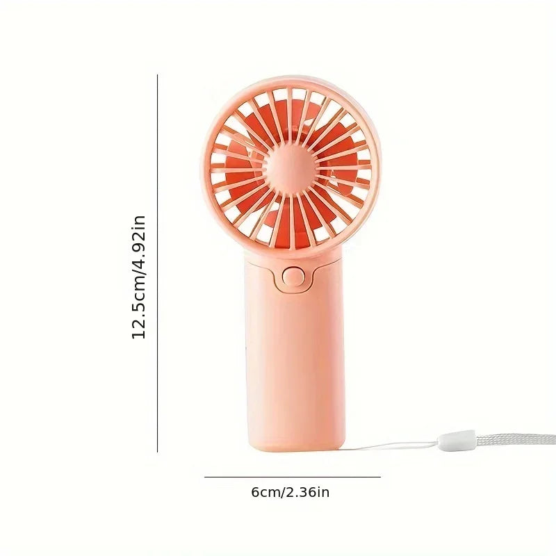 Cute Mini Portable Handheld Fan – Pocket Fan with Lanyard