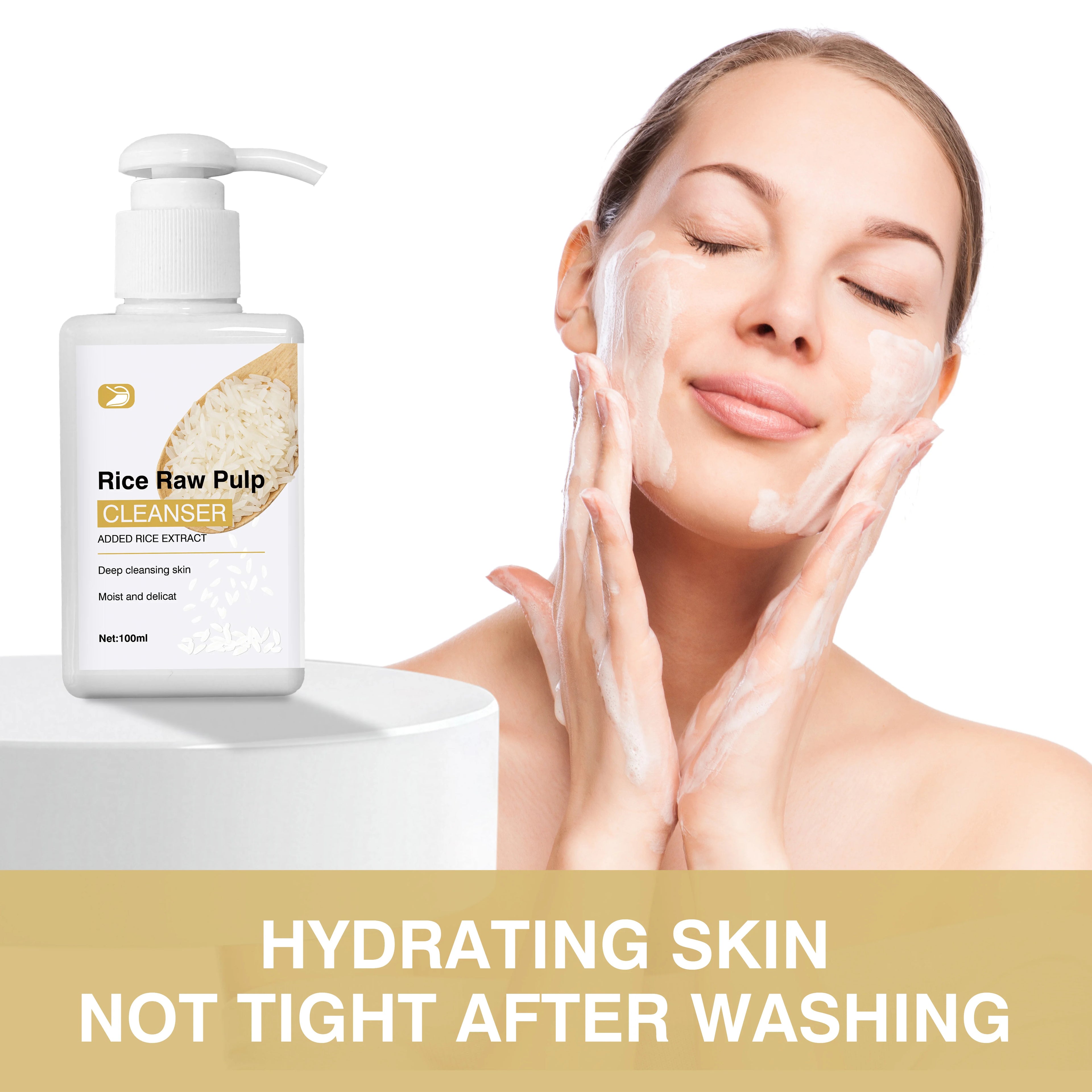 Ottilavie Rice Pulp Face Cleanser – Brighten & Hydrate All Skin Facial Cleanser Oasis Select