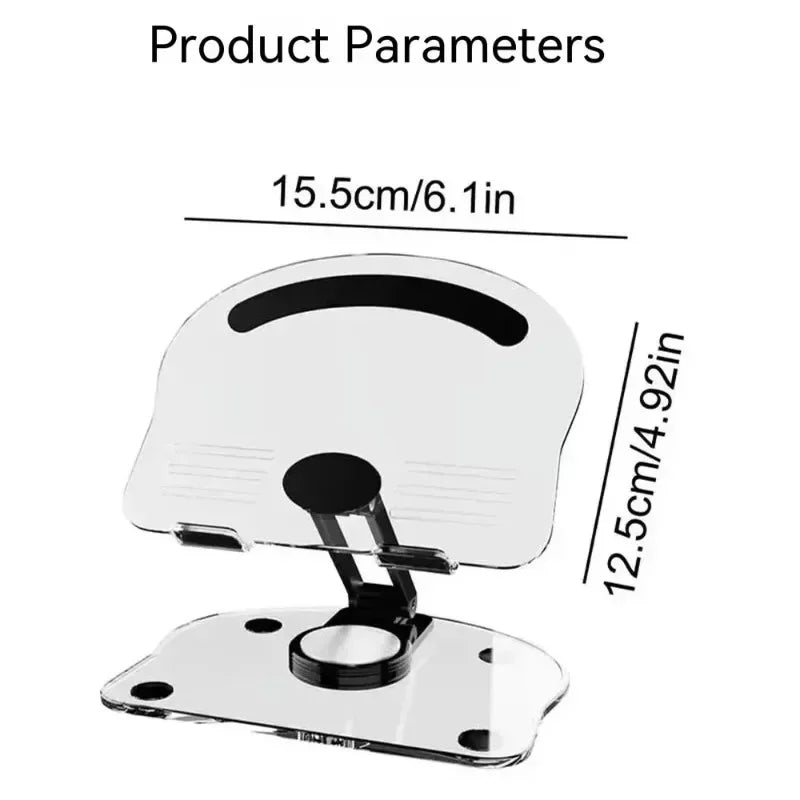 Universal Foldable Mobile Phone Holder 360 Degree Rotating Swivel Tablet Riser Anti Slip Height Adjustable for iPad/iPhone Stand Oasis Select