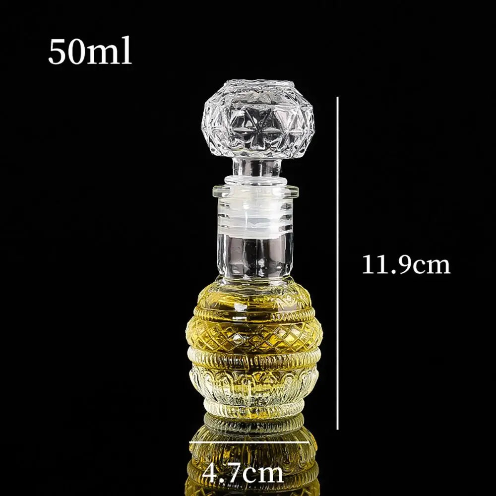 Mini Spirit Alcohol Liquor Bottle 50ml Transparent Glass Whiskey Decanter Handmade Diy Gift Bottles Perfume Glass Container Oasis Select 02 50ml