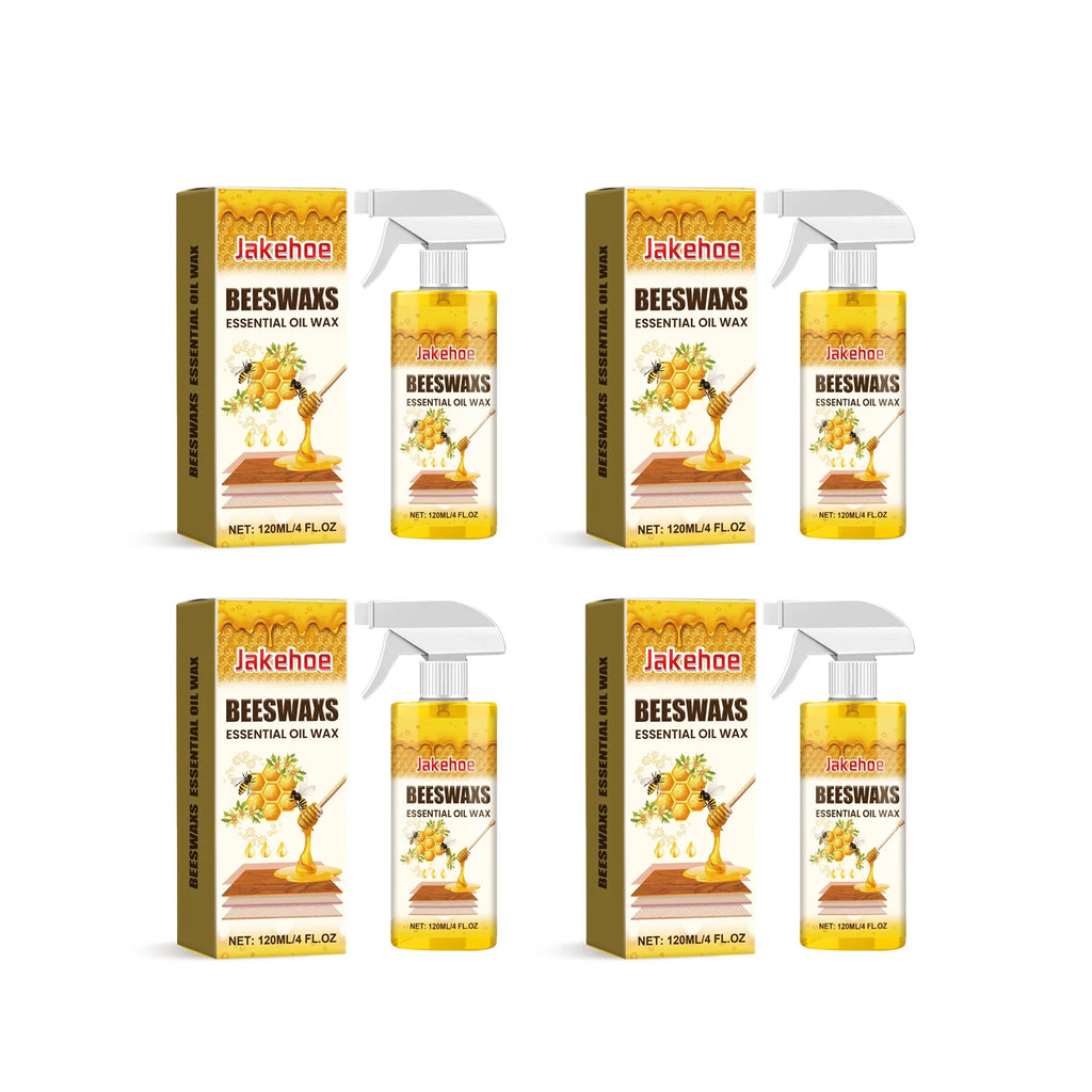 Furniture Solid Wood Care Polishing Beeswax Spray Waterproof Multipurpose Wear Resistant Wooden Floors Chair Cabinet Furniture Oasis Select 4sets boxed