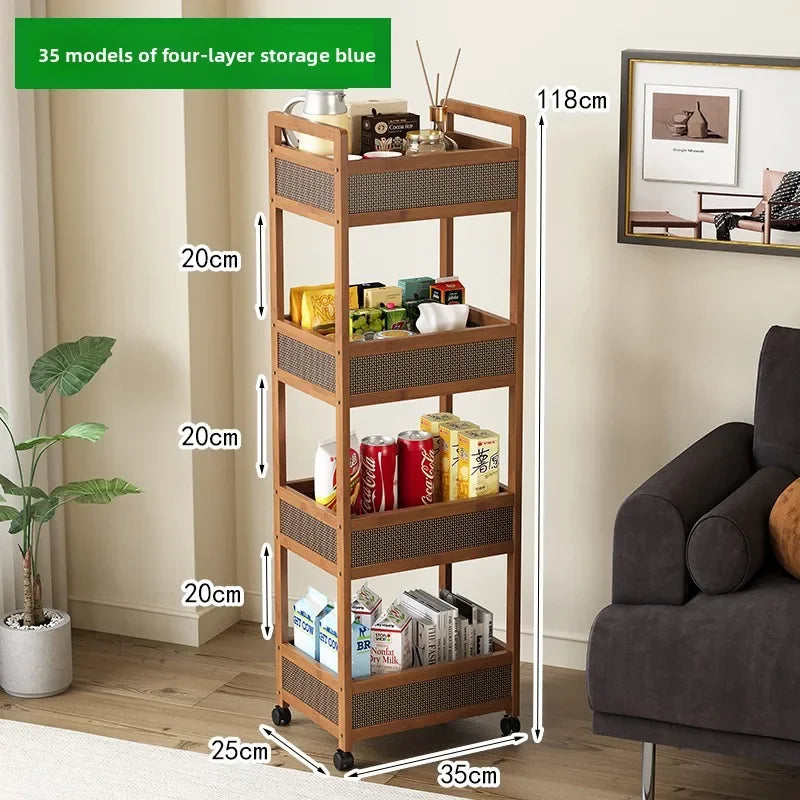 Multi-functional Movable sofa side storage rack trolley snack locker Oasis Select