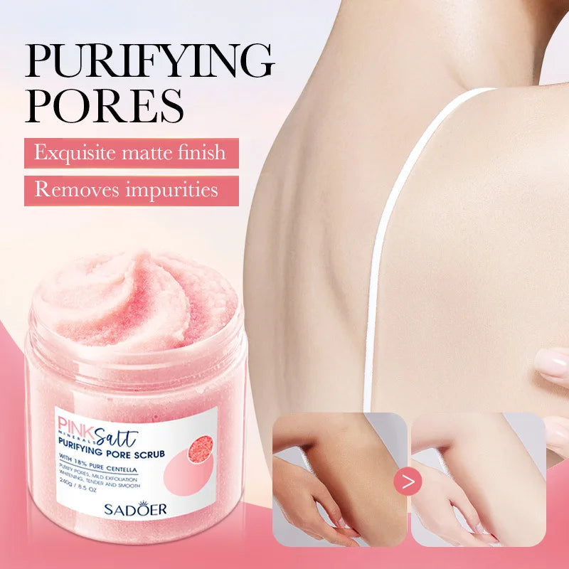 Exfoliating Fruit Bath Salt Scrub 350g SPA Aromatic Crystal Salt Scrub for Exfoliating Chicken Skin Keratin Oasis Select