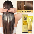 24 Nano Gold Hair Mask Repair Dry Damaged Frizzy Argan Oil Professional Hair Treatment Action Masks Smoothing Shiny Hair Care Oasis Select China Mainland