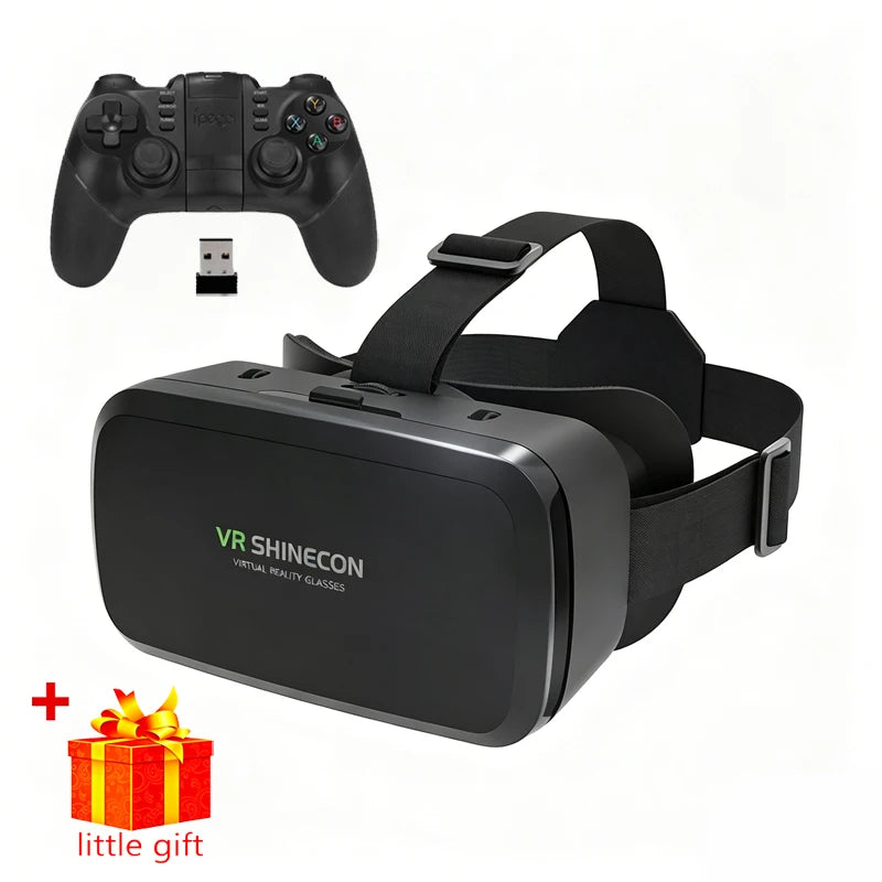 VR 3D Headset Goggle & Game Controller Set for Smartphone