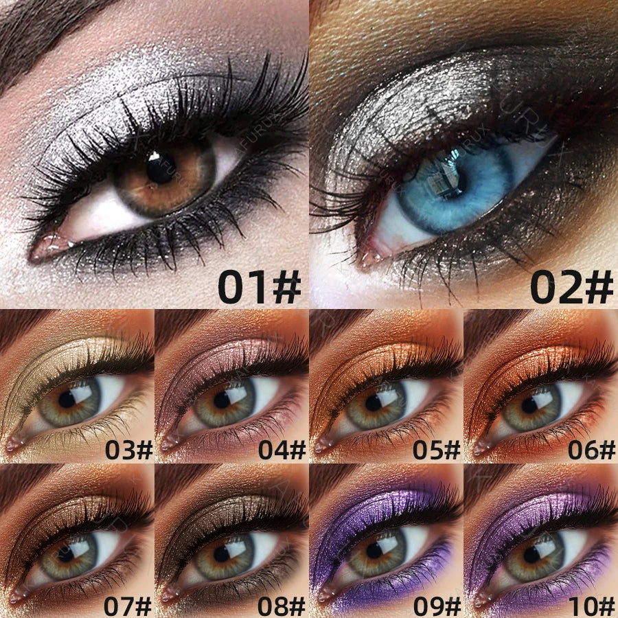 KAFURUX Metallic Glitter Eyeshadow Pencil – Waterproof Shimmer