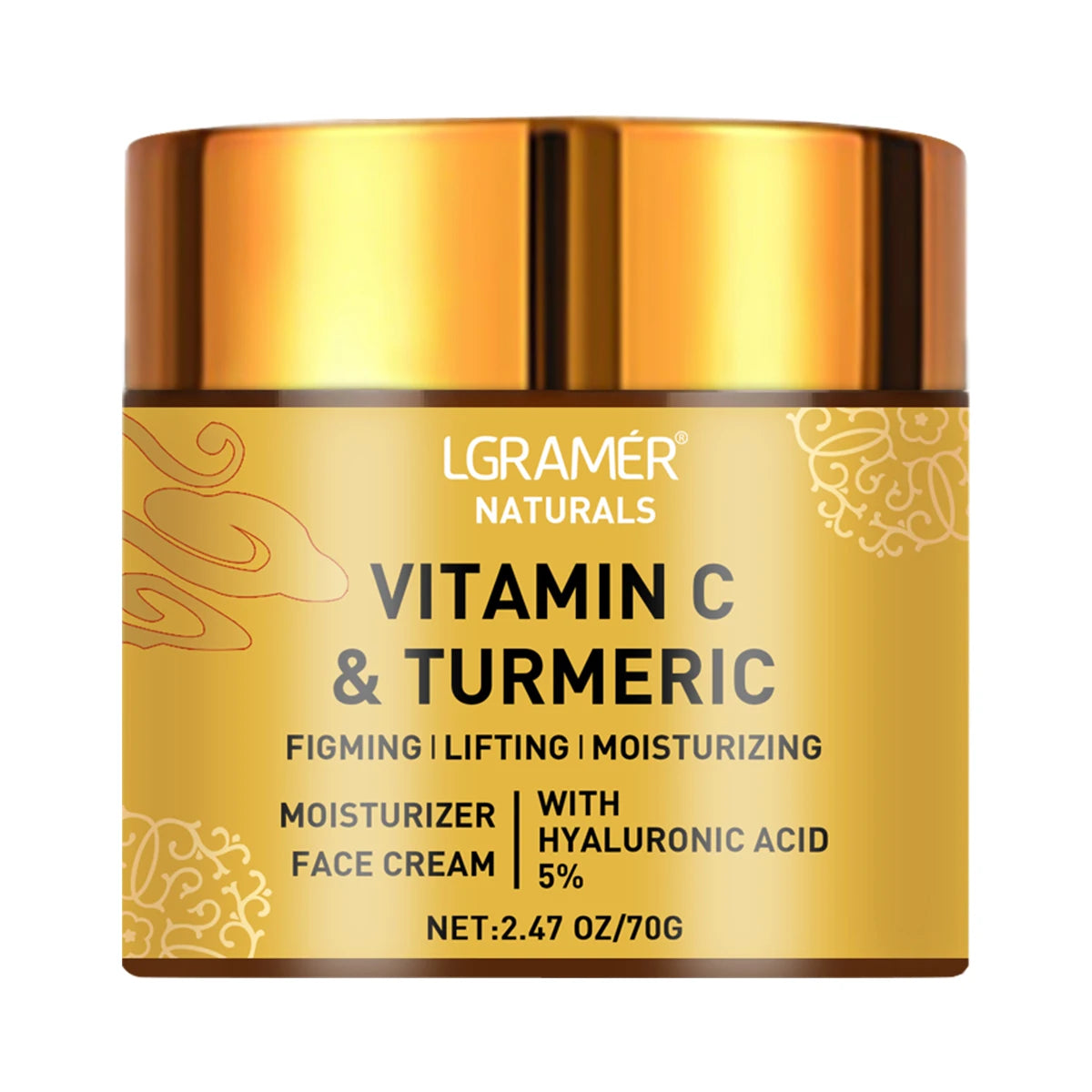 Turmeric Vitamin C Face cream Retinol Moisturizing Firming Hyaluronic Lightening Repairing Smooth Skincare Whitening Creams Oasis Select 70g