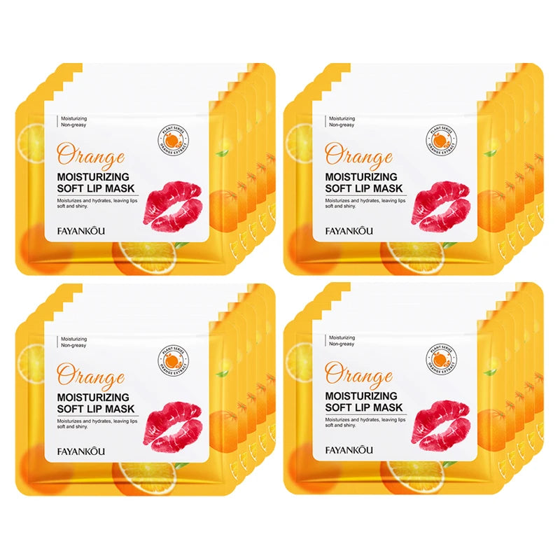 Crystal Collagen Lip Mask – Hydrating & Plumping Patches Collagen Lip Mask Oasis Select Orange 20pcs