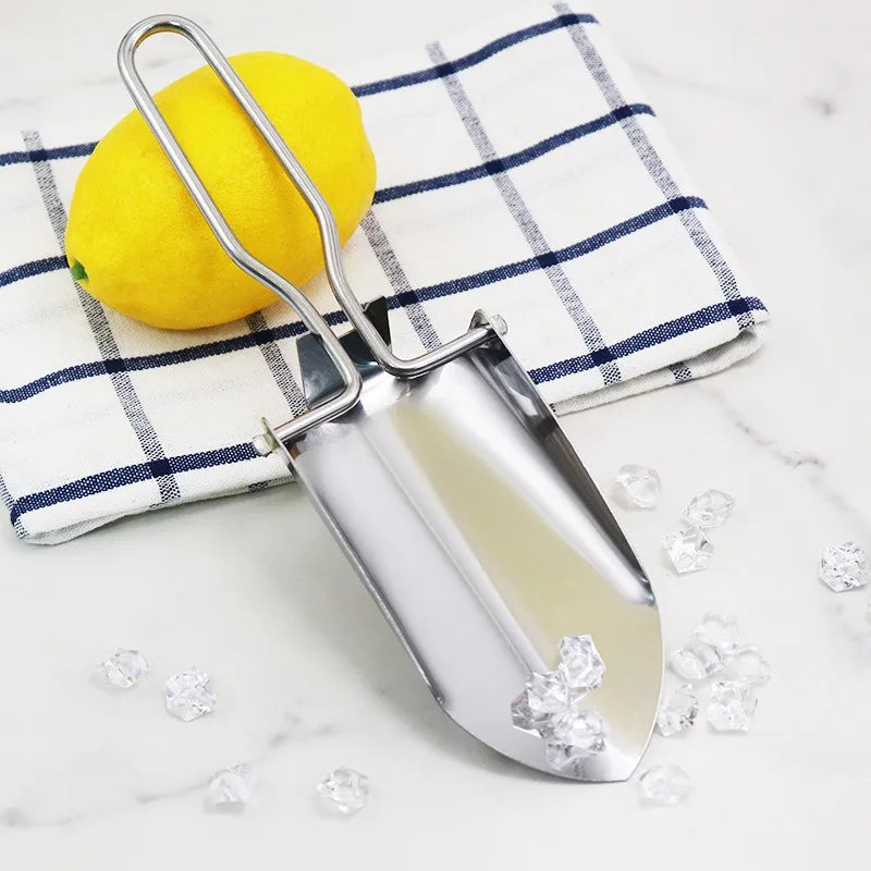 Stainless Steel Folding Ice Scoop – Bar & Kitchen Ice Shovel Kitchen Ice Scoop Oasis Select