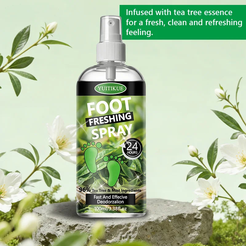 YUITIKUE Tea Tree Foot Deodorant Spray – Odor Eliminator