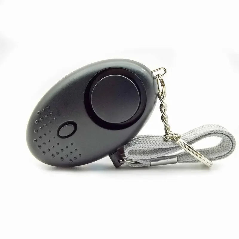 130DB Personal Security Alarm Emergency with LED Buckle Key Lights Emergency Safety Alarm for Women Men Children Elderly Oasis Select black