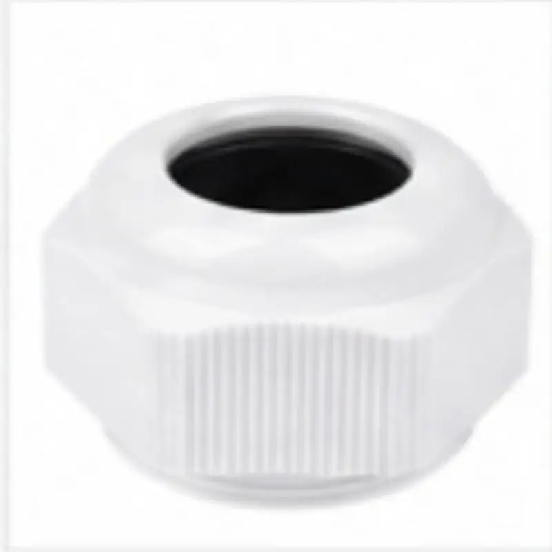 10Pcs Waterproof Cable Gland, IP68 Cable Entry, PG25 Nylon Plastic Connector White & Black for 3-6.5mm Cable Oasis Select