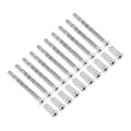 10 Sets Iron Cuttable Bamboo Screws Suitable for Furniture Hardware Door Handles,rosettes and Eye Bolts M5*60mm and Nuts M5*17mm Oasis Select Default Title
