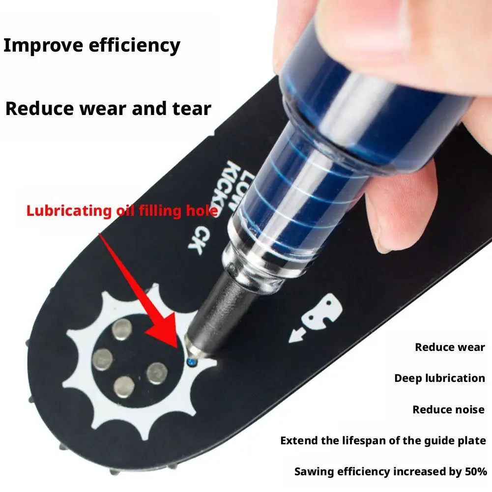 Lubricating Oil For Chainsaw Guide Plate Long Lasting Lubrication Eliminate Noise Portable Precision Grease Tool Oasis Select