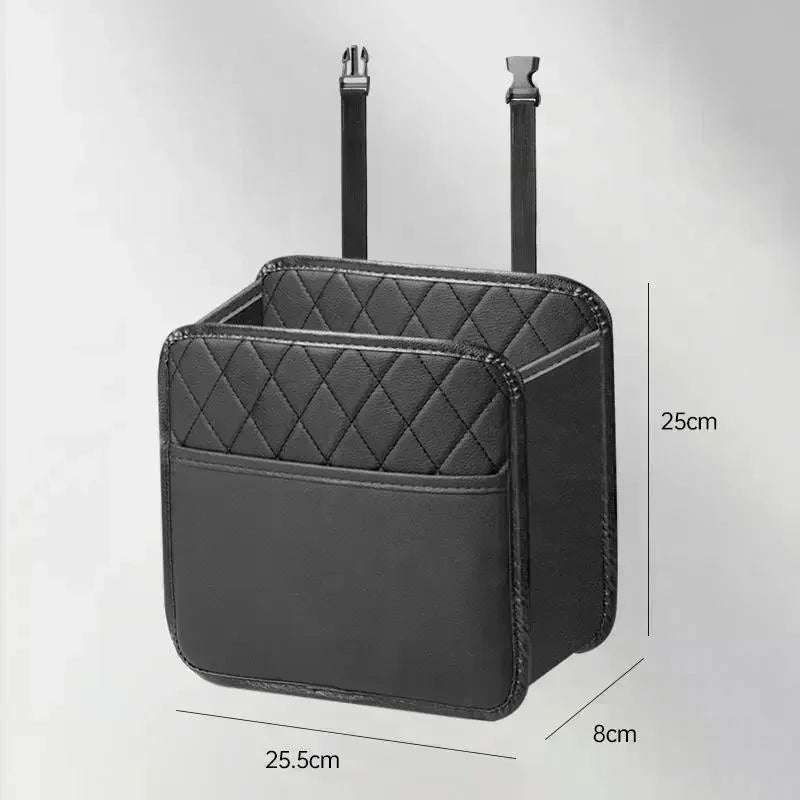 Car Multifunctional Storage Box Folding Leather Storage Bag For Car Seat Back Storage Bag Storage Bag Oasis Select