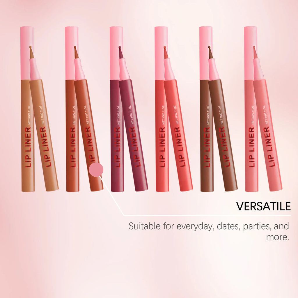 Waterproof Multi-Color Lip Liner Pencil – Moisturizing & Long-Lasting Lip Liner Pencil Oasis Select