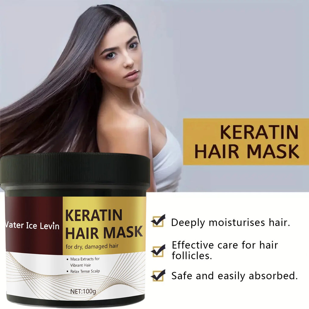 Magical Keratin Hair Mask 5 Seconds Fast Repair Damaged Frizzy Hair Soft Smooth Shiny Straightening Deep Moisturizing Hair Care Oasis Select