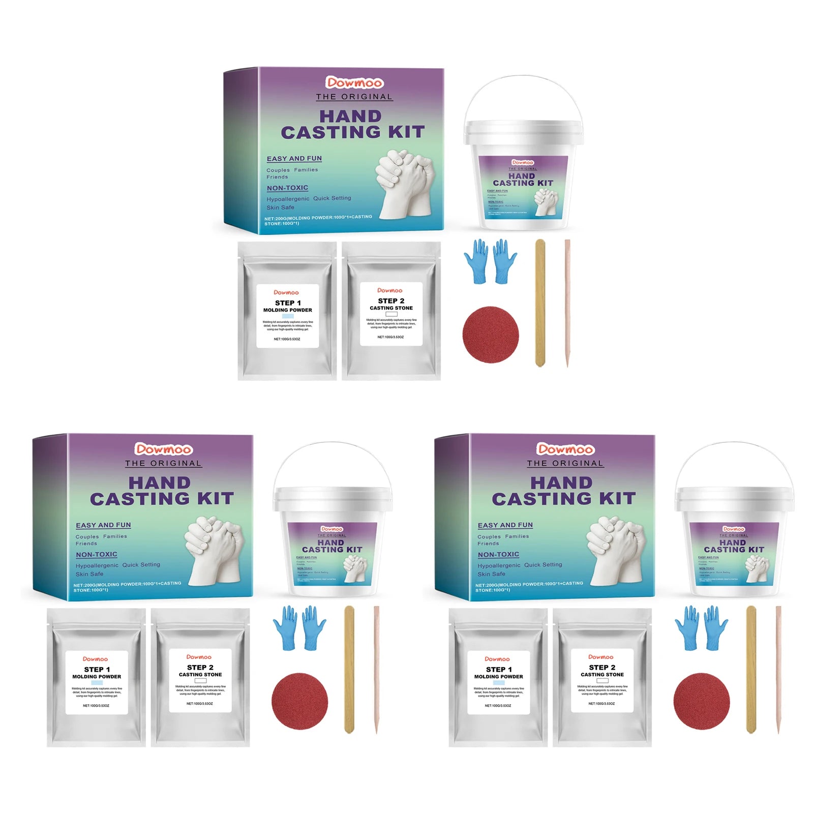 Hand Casting Kit – Couples & Family Plaster Mold Keepsake