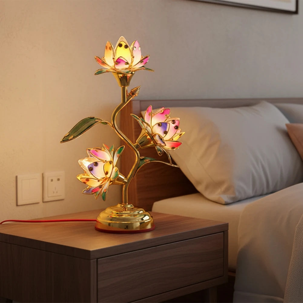 Electric Lotus Lamp | Multi-Color LED Decorative Table Light