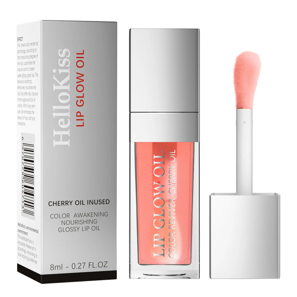 Hello Kiss Crystal Jelly Lip Oil – Tinted Plumping Gloss